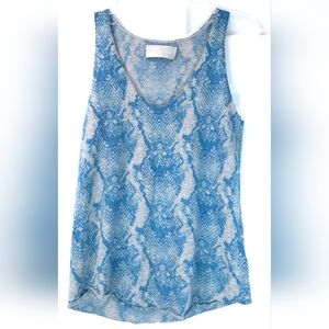 Zadig & Voltaire Runway 100% Cashmere Snake Tank M Runway 2013